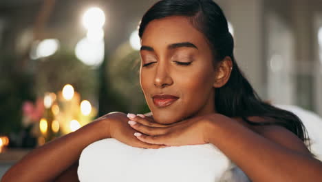 woman relaxing at a spa