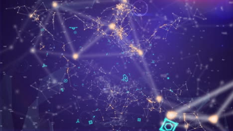 network of data and connections