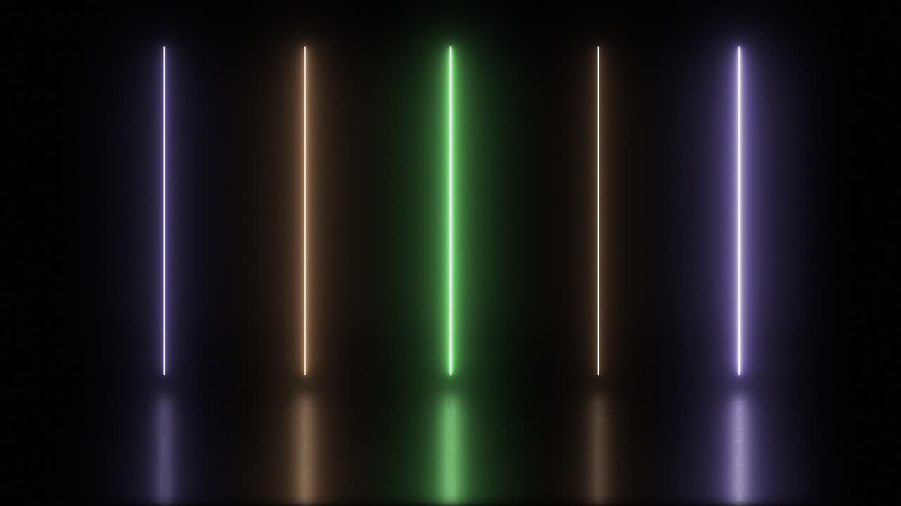 fondo colorido abstracto con brillantes rayos de neón y líneas brillantes