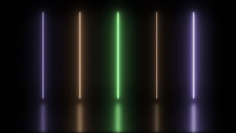 fondo colorido abstracto con brillantes rayos de neón y líneas brillantes