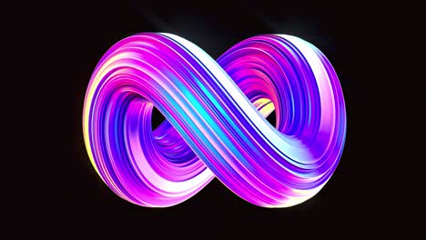 ultraviolet abstract morphing fluid metal infinity shape motion background