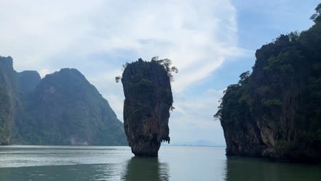 Isla-James-Bond-En-Krabi,-Tailandia