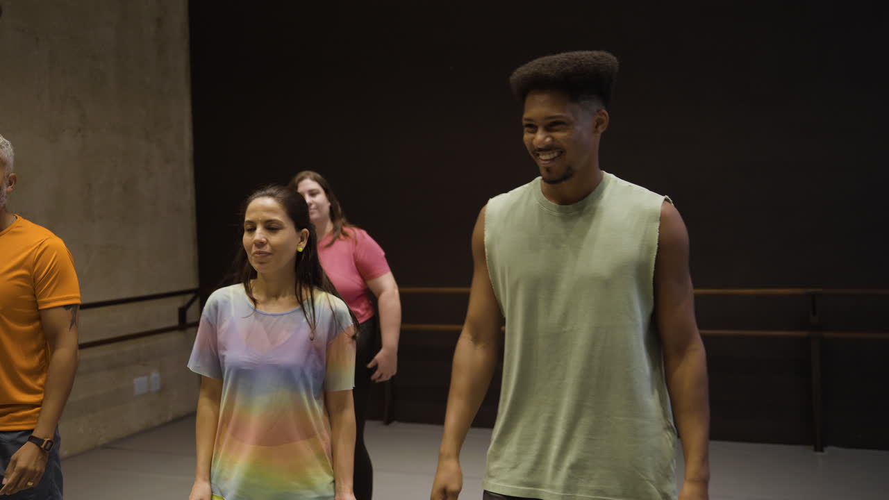 People in a dance studio