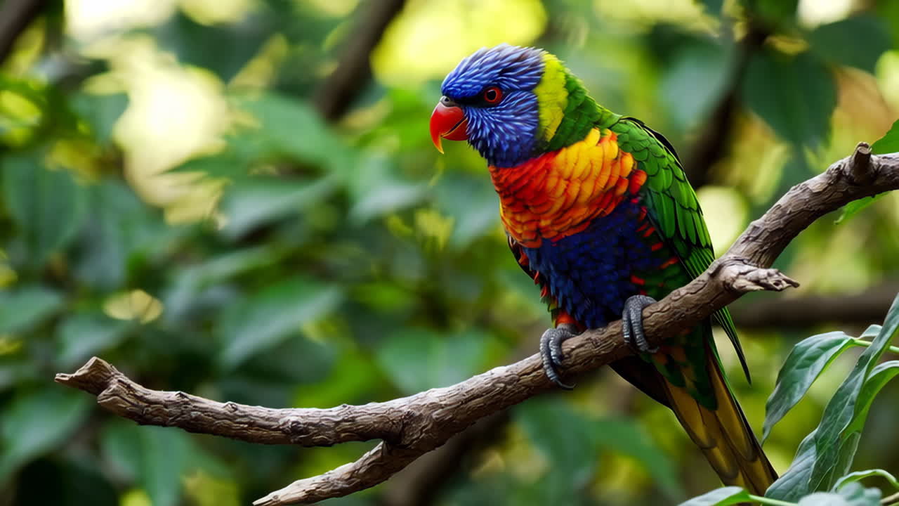Rainbow Lorikeet on a Branch