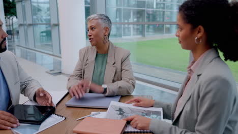 business people in meeting with woman