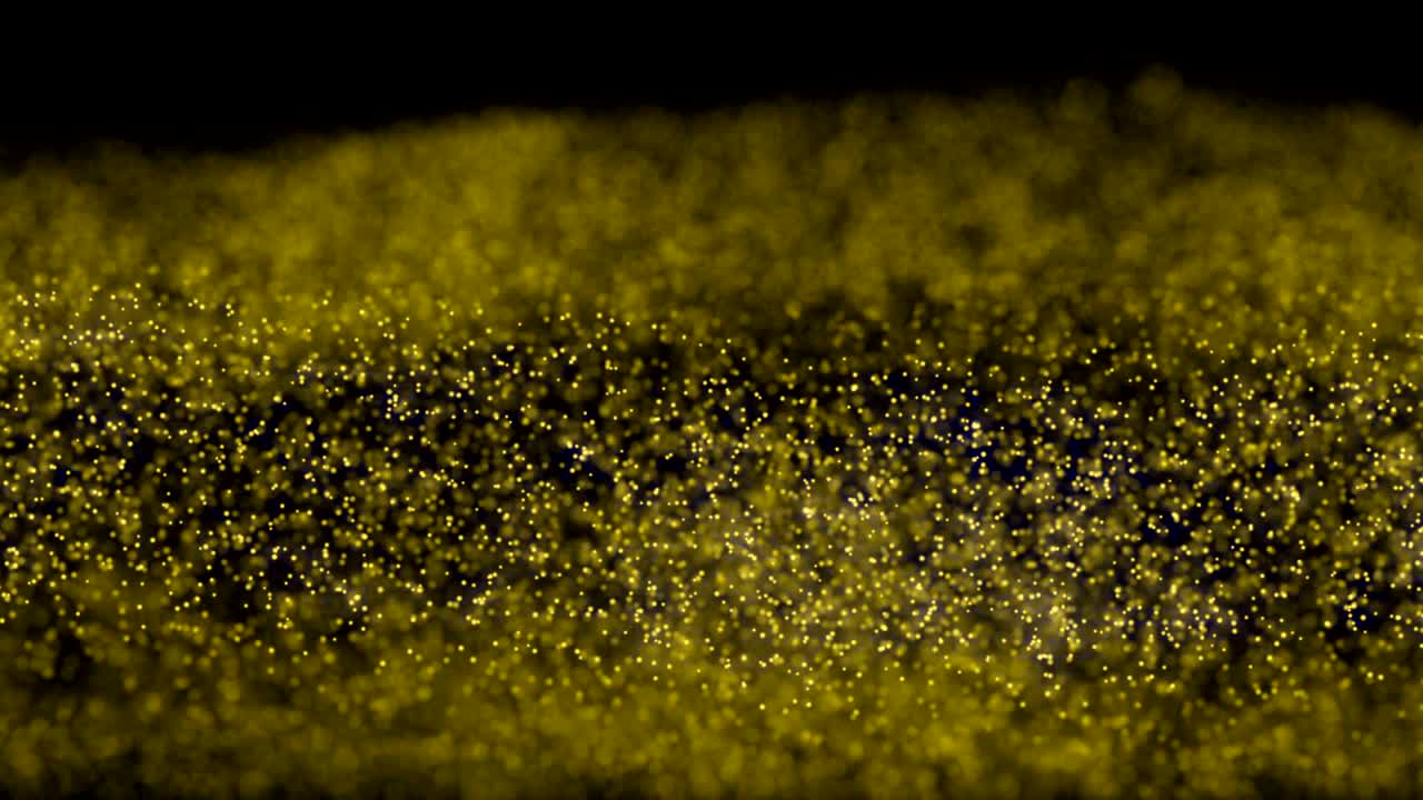 추상적인 움직임 배경, 반이는 금 입자, 별, 불꽃, 파동, 움직임, 루프, 원활한 4k