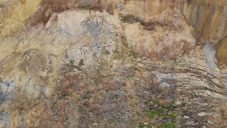 large coastal landslip at seatown beach