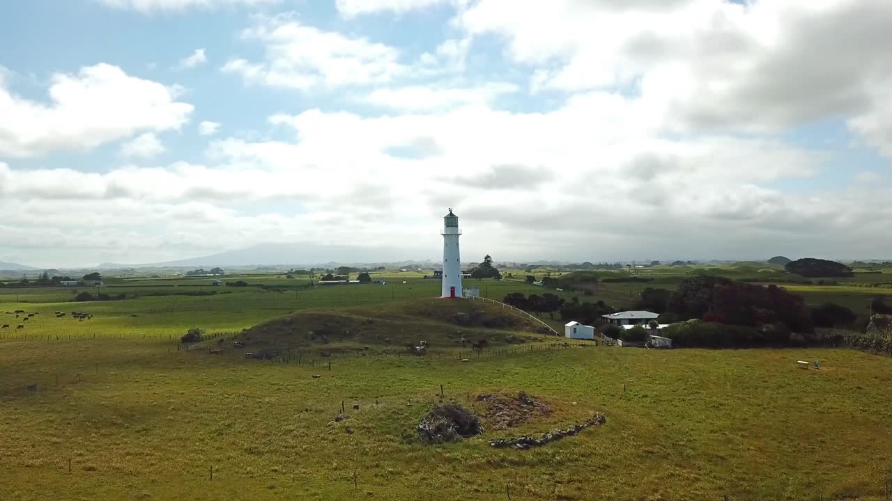 Lighthouse in a Green Field