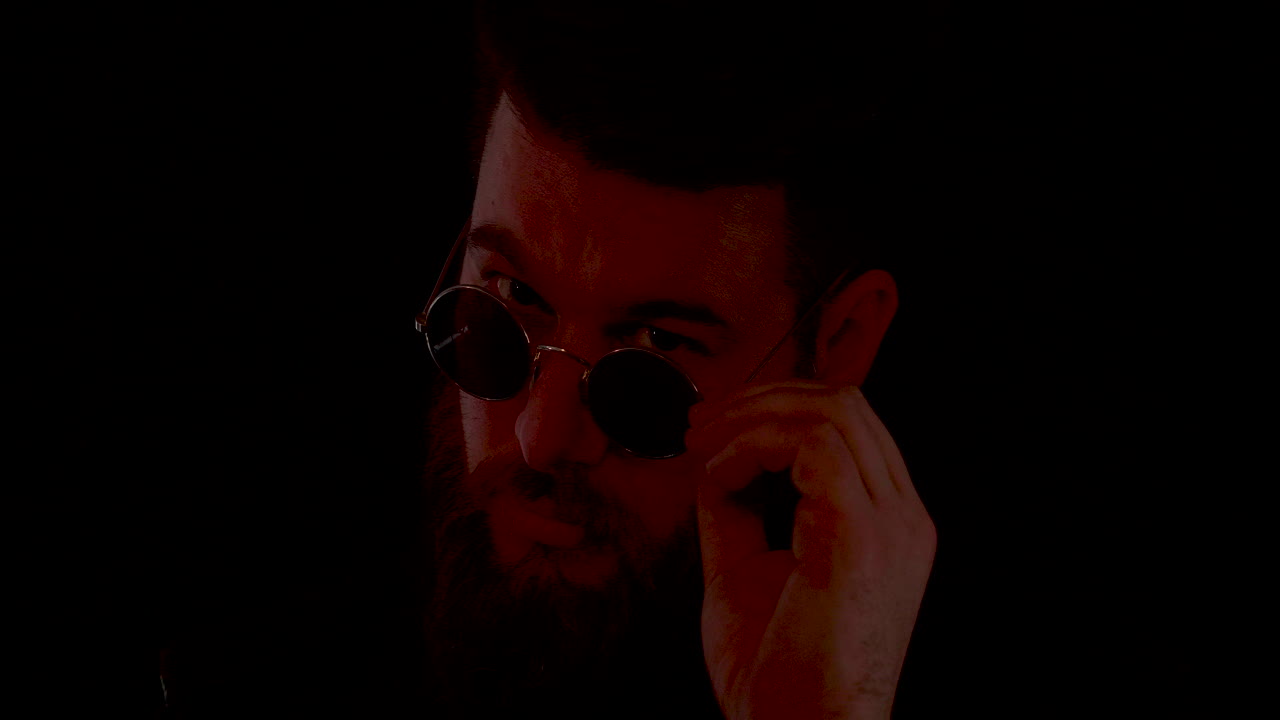 Man with beard wearing sunglasses