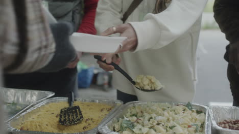 people at an outdoor community event