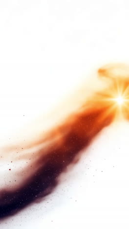 colorful cosmic dust swirling in space. vibrant cosmic dust swirls gracefully in the vastness of space, illuminated by distant starlight.