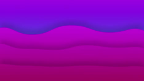 Animation-Von-Sich-Bewegenden-Rosafarbenen-Konzentrischen-Wellen,-Die-Sich-Auf-Violettem-Hintergrund-Bewegen