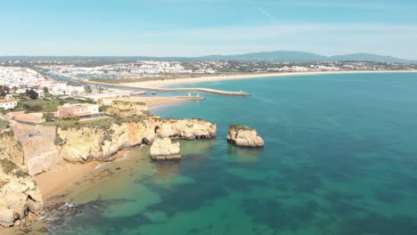 desembocadura de ribeira de bensafrim, lagos, algarve