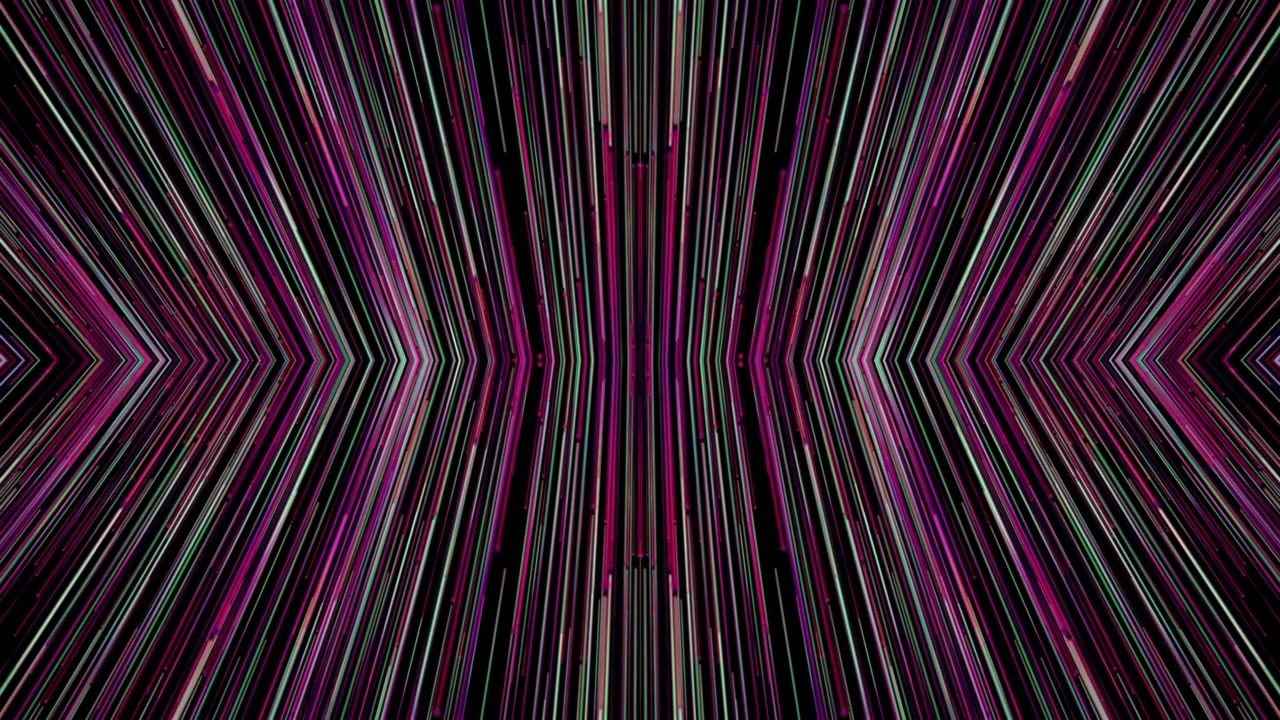 Fundo Abstrato de Linhas de Luz Verticais Rosas e Verdes Brilhantes