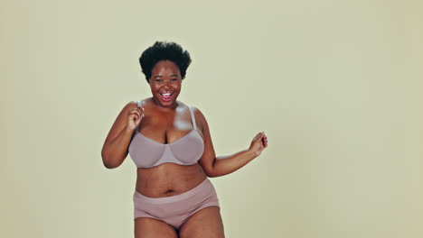 Dancing,-body-positivity-and-face-of-black-woman