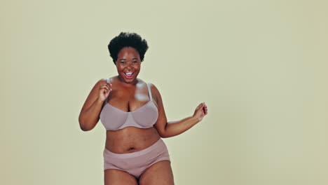 dancing, body positivity and face of black woman