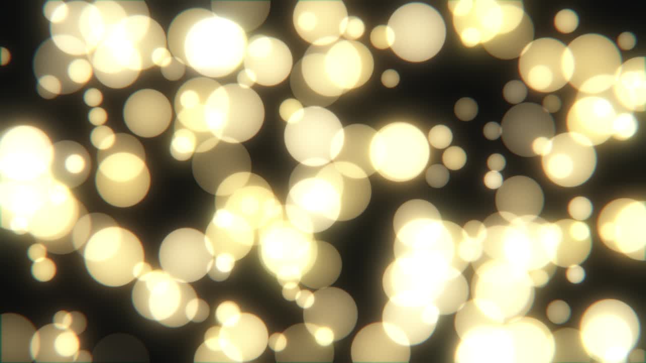 redondo bokeh luz dorada parpadeante resumen