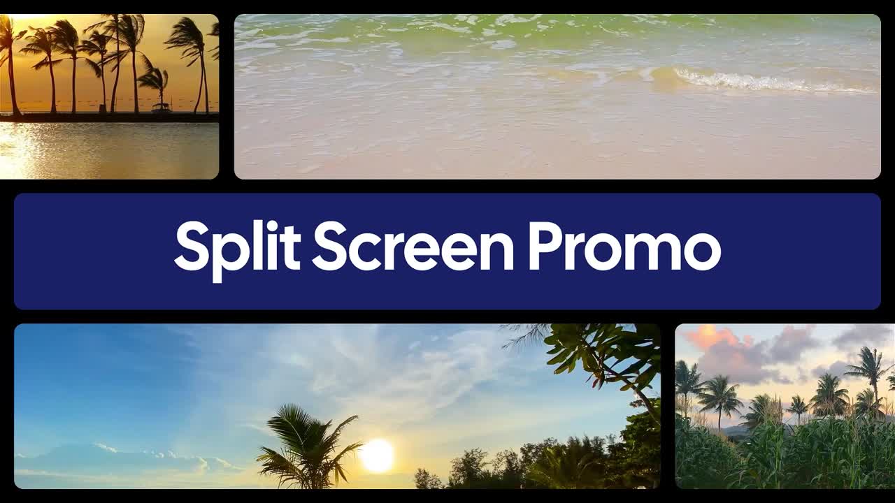 Multiscreen slideshow with dynamic layouts to present photos and videos elegantly