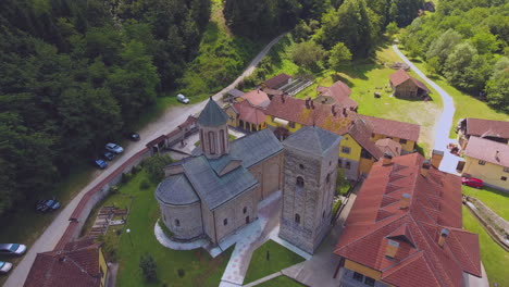 an art of beauty of any christian institute, the monastery of rača , situated in the vicinity of bajina bašta, an amazing beautiful green town in western serbia