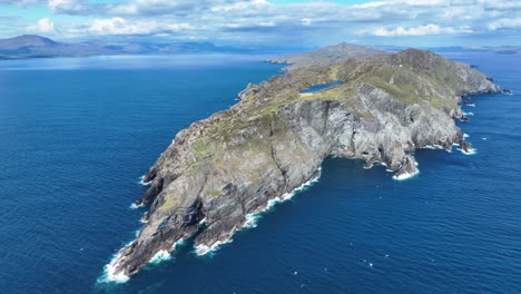 Ireland-Epic-locations-drone-circling-Sheep’s-Head-Peninsula-finger-of-land-in-Bantry-Bay-West-Cork-on-a-bright-summer-day