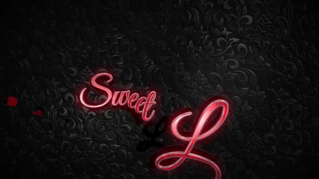 발렌타인 데이 6에 달콤한 사랑 텍스트와 모션 로맨틱 하트