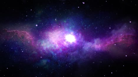 nebulosa abstracta viaje espacial fondo en bucle