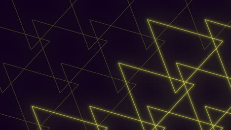 vibrant geometric pattern with black and yellow triangle lines