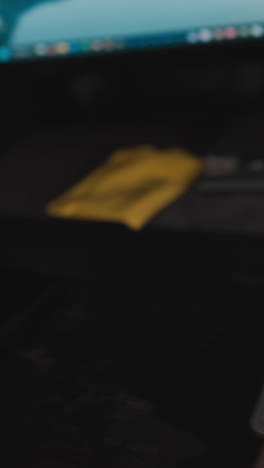 fotografía de manos escribiendo y usando un ratón con poca luz, con miradas ocasionales a un teléfono para comprobar el tiempo durante una sesión de trabajo enfocada