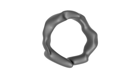 4k abstract torus. design element.