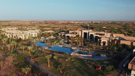 aerial view of a luxury resort in morocco