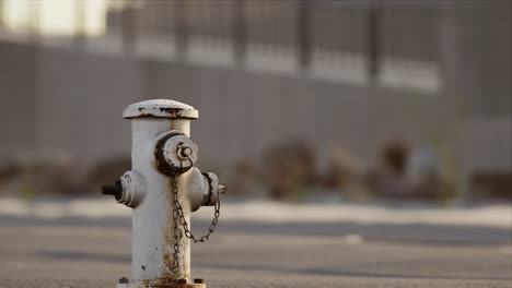 rusty fire hydrant at sunny day