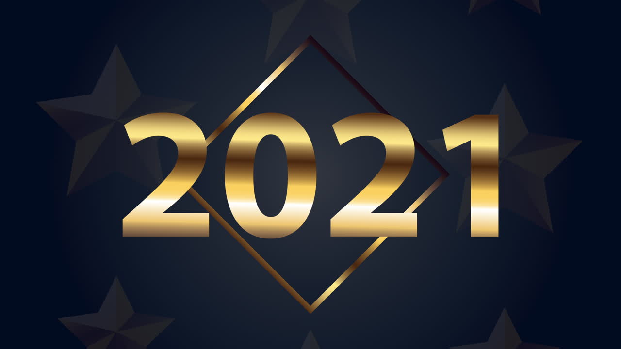 diseño gráfico del año nuevo 2021