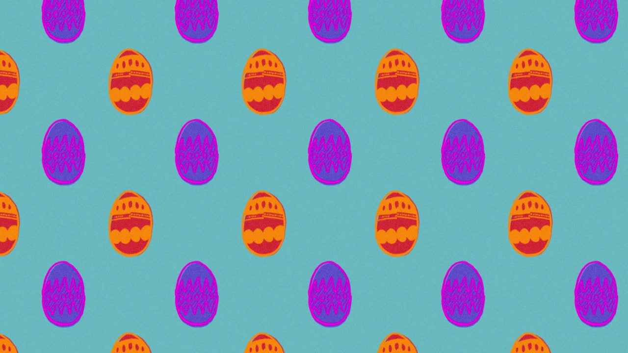 Cute Easter Egg Pattern animation 4k