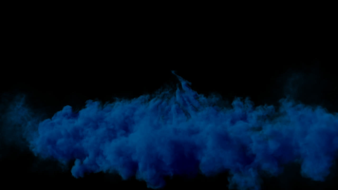 editar el volumen de humo azul con el canal alfa