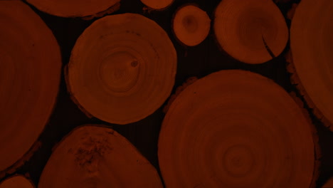 stacked wood slices background