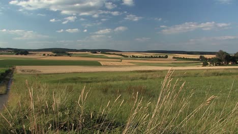 beautiful panorama shot over fields in bavaria near mendorf in summer, germany-2