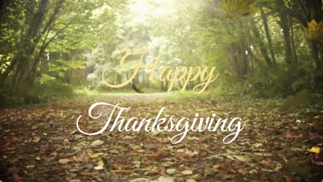 Animation-of-happy-thanksgiving-text-over-falling-leaves