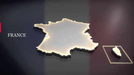 3d animated map of france