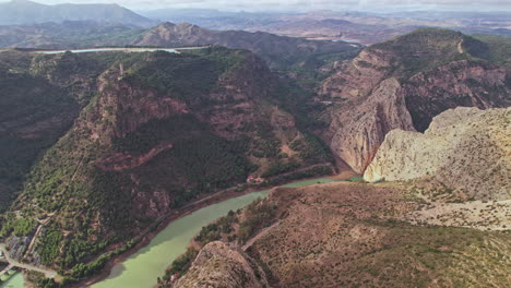 mountains, hills, agriculture and roads, typically andalusian landscape