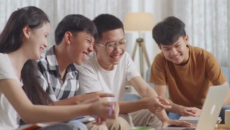 group of students studying together