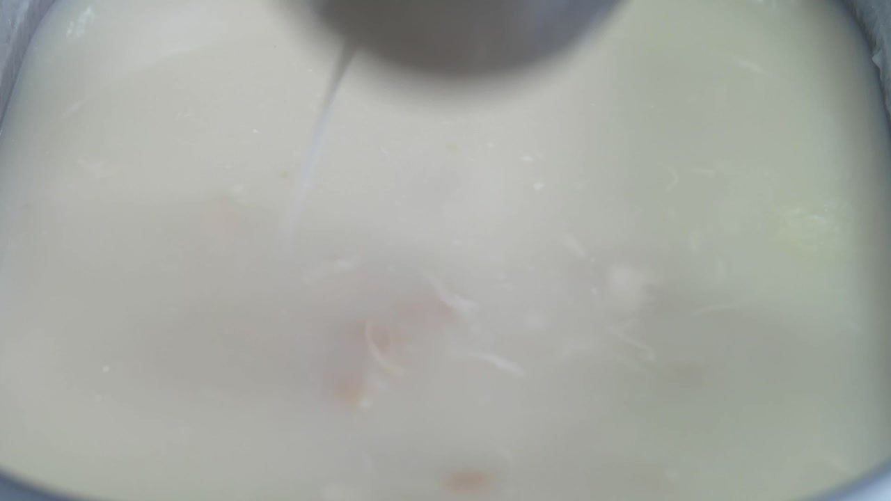 Creamy White Soup in a Pot