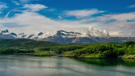 Schöne-Natur-Norwegen-Naturlandschaft.-Strudel-Des-Strudels-Von-Saltstraumen,-Nordland,-Norwegen