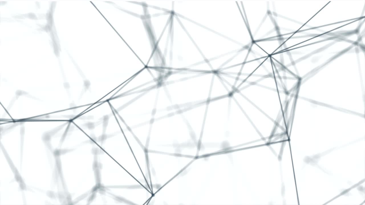 Looped Futuristic Technology Molecular Abstract Plexus Background