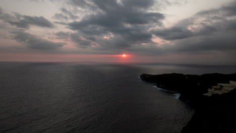 Nusa-Penida-At-Sunset-On-The-Southeastern-Indonesian-Island-of-Bali