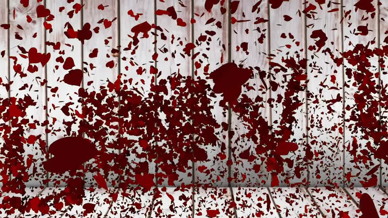 하트가 모여서 사랑을 형성합니다.