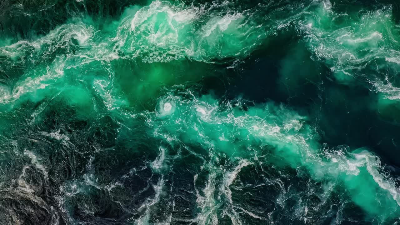 강과 바다의 물의 물결은 물결이 높고 낮을 때 서로 만납니다.