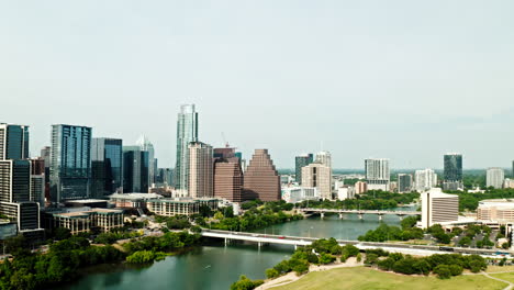 Blick-Auf-Die-Skyline-Der-Innenstadt-Von-Austin,-Texas