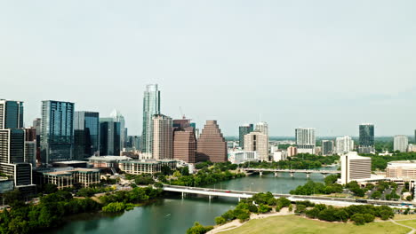 vista del centro de austin, horizonte de texas