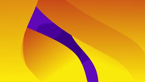 animation of undulating yellow and purple organic forms moving on dark background