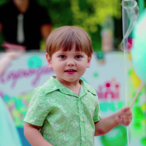 caucasian childs looking ice cream